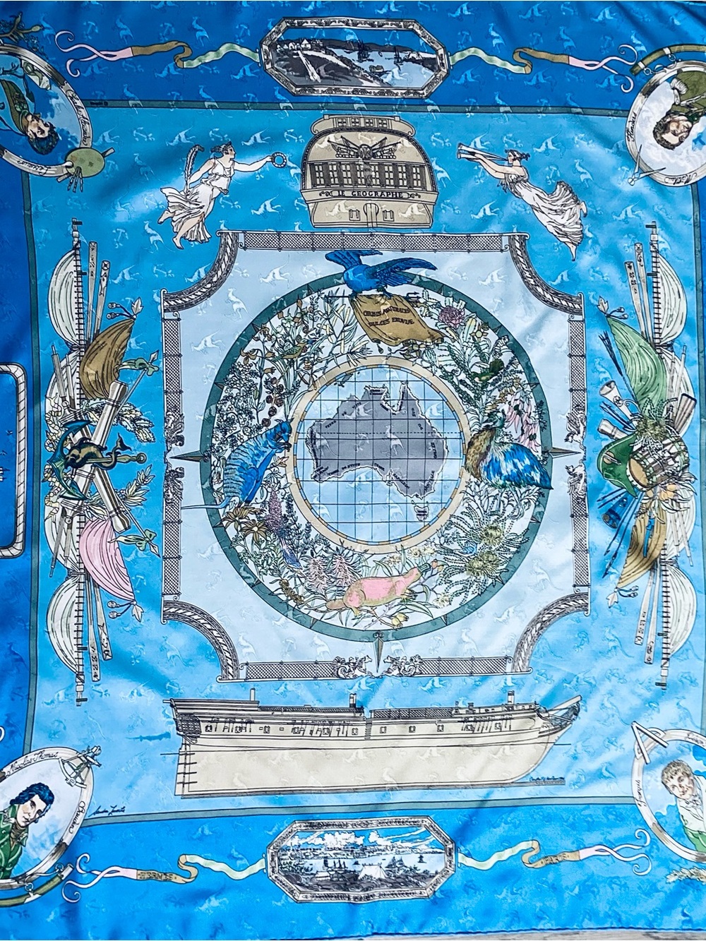Authentic 90 silk Hermes Scarf